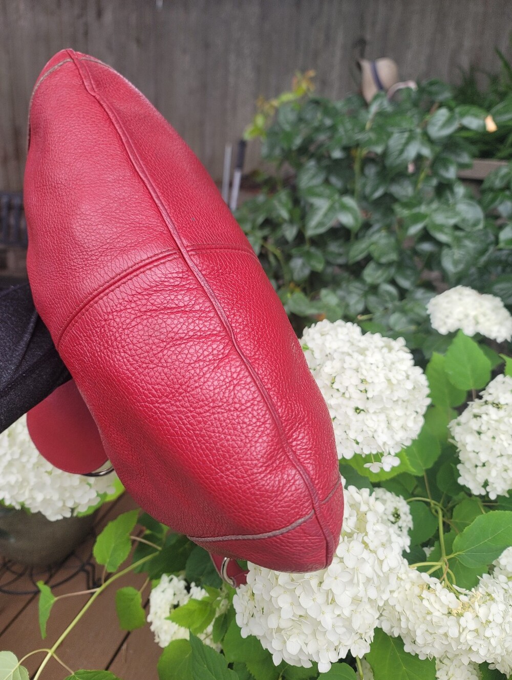 Furla Vintage Red Leather Slouchy Hobo And Dust Bag - Picture 7 of 16